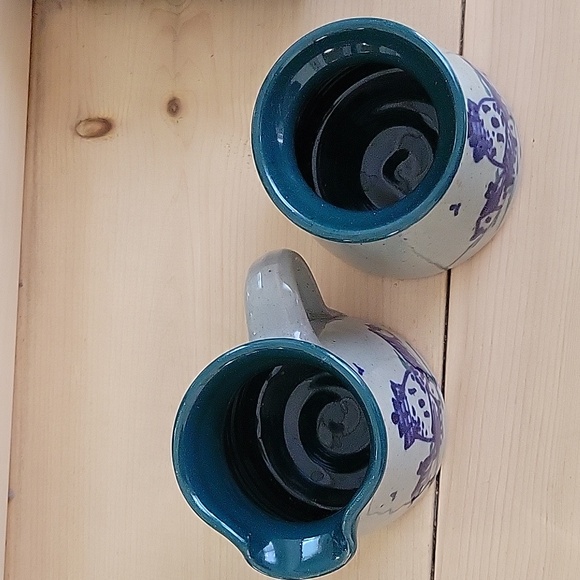 Great Bay Pottery Stoneware Creamer and Sugar Bowl w/Lid - Picture 2 of 8